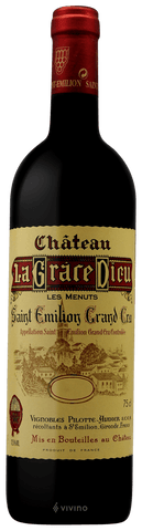 Ch. La Grace Dieux - Les Menuts Saint Emillion Grand Cru 2019