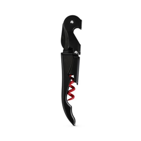 Truetap - Double Hinged Corkscrew Matte Black / Red Worm