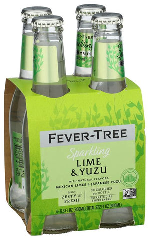 Fever-Tree - Sparkling Lime & Yuzu 4 x 200 ml