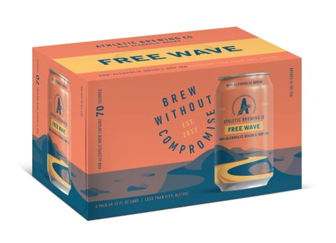 Athletic Free Wave NA Hazy IPA 12oz can 6 pack